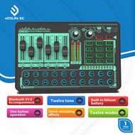 eDSLRs H9 Bluetooth Professional Audio External Computer Sound Card For TikTok Facebook Live Stream 