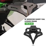 For zx6r ZX-6R ZX6R 2024 Motorcycle Accessories Rear Short Tail License Plate Frame With LED Light L