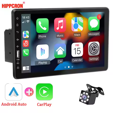 9 Inch CarPlay Android Auto Car Radio Multimedia Player Bluetooth FM USB Touch Screen MirrorLink Uni