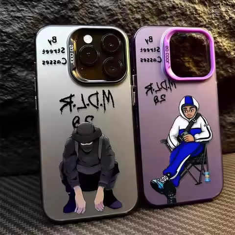 M-Morad MDLR Morad04 Plating Case for iPhone 16E 14 15 16 13 12 11 Pro Max XS X XR Plus 8 7 SE 2020 