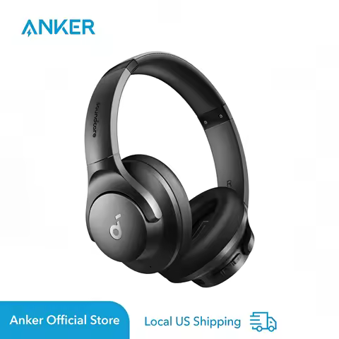 Soundcore by Anker Q20i ANC Headphones, Wireless Over-Ear, 40H, Hi-Res Audio, Deep Bass, App Control
