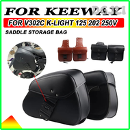 DGJLI สำหรับ Keeway V302C V302 C 302 C K-Light 125 202 KLight 250V ถุงอานรถจักรยานยนต์กระเป๋าด้านข้า