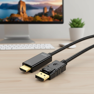 1.8M DP DisplayPort to HDMI-Compatible Cable Adapter Converter 4K 2K 1080P for Laptop PC Monitor Pro