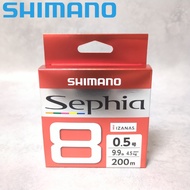SHIMANO PE Line Sephia 8 150m 200m Murti Colors Eging