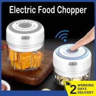 [SG Stock] Electric Food Chopper Blender Vegetable Meat Chilli Grinder Machine USB Charge Easy Use