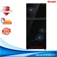 Kulkas 2 pintu Sharp Sjx 237 MG No frost Glossy Door 220 Liter TANPA BUNGA ES