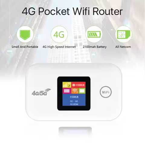 Portable 4G/5G Mobile WiFi Router 150Mbps 4G LTE Wireless Pocket MiFi Modem Mobile Wifi Hotspot with