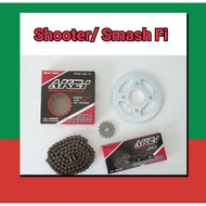 ( โปรโมชั่น++) คุ้มค่า Akei ชุดโซ่สเตอร์ Shooter / Smash Fi อย่างดี โซ่ข้อหนา 428H ราคาสุดคุ้ม เฟือง