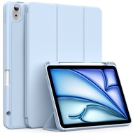 zoyu | Vỏ Bảo Vệ Silicone Có Khe Đựng Bút Cho iPad Air 6 iPad 9 iPad Pro 11-inch 2021-2024