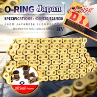 โซ่มอเตอร์ไซค์ Did Oring จำนวน - 428HV-130L 520HV-120L 525HV-120L 530HV-120L โซ่มอเตอร์ไซค์ Motorcyc