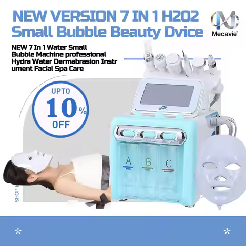 New Arrival! 7 In 1 H2O2 Water Oxygen Jet Peel Hydro Beauty Skin Cleansing Hydrofacial Machine Facia