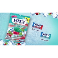 FOX'S MINT BLOSSOM OVAL CANDY BARLEY MINT & CHERRY MINT Comprehensive CANDY