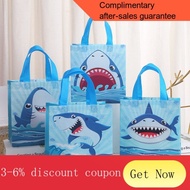 YQ8 4Pcs Shark Theme Candy Box Favor Cookie Gift Bag with Stickers Kids Ocean Animal Birthday Party Decor Baby Shower Su