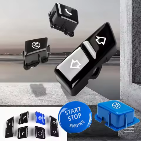 Car Multi-function Steering Wheel Switch Control Button Keys Trim Cover For BMW 3 Series X1 E84 E90 