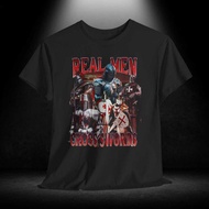 Real Men Cross Swords Funny Knight Meme Bootleg Graphic T-Shirt Unisex Heavy Cotton Tee Offensive T-