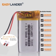 3.7V 250mAh 402035 Lithium Polymer Rechargeable Battery  JST 2.0mm 2pin  302035 502035 602035 702035