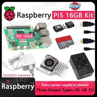 Original Raspberry Pi 5 16GB Board and raspberry Pi 5 16GB KIT(PI5 16GB+Case+Fan+Power Supply+HDMI C