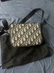 Dior men oblique pattern bag 100% authentic