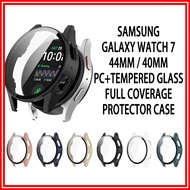 Samsung Watch 7 PC+Tempered Glass Protector Casing 40MM / 44MM Case  Galaxy Watch 7 44MM / 40MM Watc