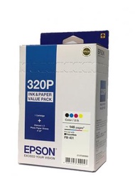 EPSON - PictureMate PM-401 印相組合包, 4色墨水連100張4R相紙 (T320083)