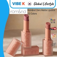 Rom&nd Zero Matte Lipstick 22 Colors