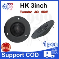 Pembesar Suara 999DIY HK 3inch 4Ω 25W Tweeter Speaker Car Speaker Audio 3 inch Tweeter Car Stereo Ho