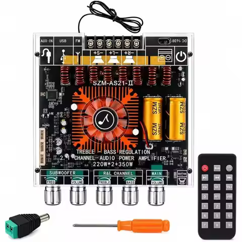 【VALENTINE's DAY】Mini Bluetooth Amplifier 2.1-Channel With TWS-Dual TPA3225(790W Peak:220Wx2+ 350W S