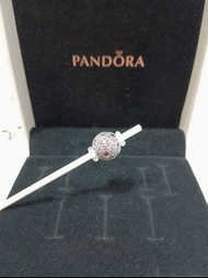 潘朵拉Pandora紫鑽夾扣