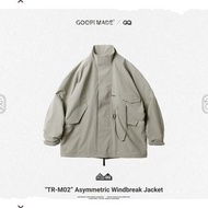 Goopi Goopimade x GQ TR-M02 Asymmetric Windbreak Jacket