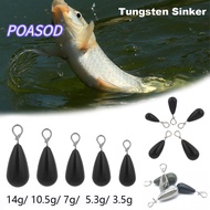 MAYSHOW Weights Sports Entertainment Line Sinkers Water Drop 3.5/5.3/7/10.5/14g Fishing Tackle