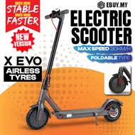 EBUY Scooter Electric Skuter Elektrik Foldable & Adjustable Scooter Outdoor Skuter Luar New X Evo