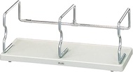 Plus Bookend Unit Stand, Medium, Frontage 18.3 inches (46.5 cm), Light Gray BS001HM 87-516