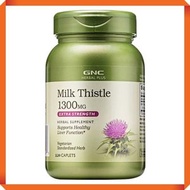GNC - 新版護肝乳薊草精華1300毫克(每2粒)120粒 排毒煙酒挨夜OT壓力大睡眠補肝 奶薊草 (參考效期: 07/2026*)