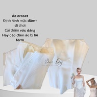 áo cúp croset ko hoa chỉ trơn