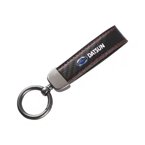 Leather car keychain Horseshoe Buckle Jewelry for Nissan datsun cross z 24z 26z 240z 280z Accessorie
