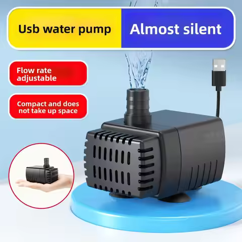 SYSENCIAGA 5V Mini Submersible Pump,Ultra Quiet Bottom Suction-for Small Fish Tank,Turtle Tank Filte