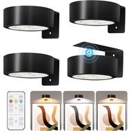 TTQ 4 PCS Lampu Gambar Magnetik untuk Dinding Beroperasi dengan Bateri, Lampu Lukisan Dinding dengan