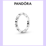 Pandora 925 Silver Petal Ring Couple Temperament Petal Ring Premium