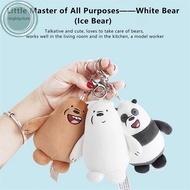 bigbigstore Bears Keychain We Bare Bears Plush Toy Cartoon Pendant Soft Stuffed Doll Keychain Key Ring Backpack Decor Kid Gift sg