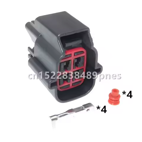4 Pole 1.5 Series Automotive Plug Auto Electrical Wiring Harness Connector With Terminal E-3938WPT-1