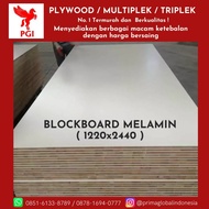 Triplek Blockboard Melamin Glossy dan Matte/Doff 18mm