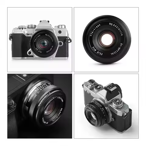 TTArtisan 25mm F2.0 APS-C MF Portrait Photography Camera Lens for Sony A6000 A7RIII A7S Fuji X-A1 XT