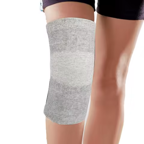 Sport Bamboo Charcoal Fiber Elastic Kneecap Comfortable Kneepad Protective Gear Free Size Kneecap