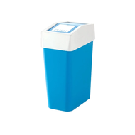 ดีเคดับบลิว DKW(Official) ถังขยะเหลี่ยมฝาครอบสวิง 18ลิตร HH-228LP สีฟ้า