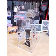 【BTS ARMY Bomb Display Case】✨ Acrylic Lightstick Stand Box with Free Stickers & Fanmade Photocards