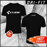 Dri Fit T-Shirt Tee Microfiber 160GSM Unisex Quick Dry Cool Fit NEW Cube Logo Bicycle Road MTB Bike Short Sleeve SS