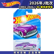 Hot Wheels Hot Wheels Alloy Car 2026J No. 46 Purple Classic Car C4982 Model Decoration