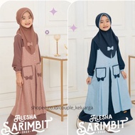 Gamis Anak Nibras Alesha Teracotta &amp; Blue Nibras Terbaru Set Gamis