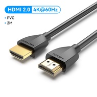 Vention สาย hdmi 2.0 ต่อทีวีสาย HDMI Cable สายhdtv Slim HDMI to HDMI 2.0 HDR 4K 60Hz for Splitter Ex