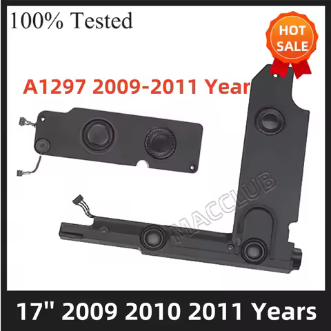 Orginal laptop Speaker Set Pair Subwoofer for Macbook unibody pro 17'' A1297 2009 2010 2011 Speaker